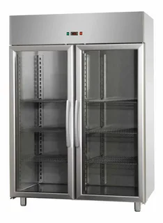 double glass door freezer